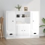 High wooden sideboard 3 pieces glossy white plywood by vidaXL, Sideboards - Ref: Foro24-3185313, Price: 212,52 €, Discount: %