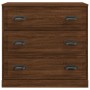 Display cabinets 2 pieces plywood brown oak by vidaXL, Sideboards - Ref: Foro24-3185246, Price: 173,99 €, Discount: %