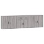 Sideboards 3 pieces Sonoma gray plywood by vidaXL, Sideboards - Ref: Foro24-3185421, Price: 255,69 €, Discount: %