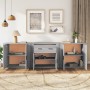 Sideboards 3 pieces Sonoma gray plywood by vidaXL, Sideboards - Ref: Foro24-3185421, Price: 255,69 €, Discount: %