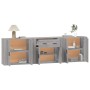 Sideboards 3 pieces Sonoma gray plywood by vidaXL, Sideboards - Ref: Foro24-3185421, Price: 255,69 €, Discount: %