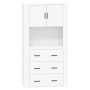 High gloss white plywood sideboard by vidaXL, Sideboards - Ref: Foro24-3185385, Price: 192,89 €, Discount: %