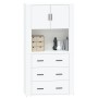 High gloss white plywood sideboard by vidaXL, Sideboards - Ref: Foro24-3185385, Price: 192,89 €, Discount: %