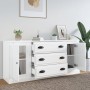 Sideboards 3 Einheiten aus glänzend weißem Sperrholz von vidaXL, Sideboards - Ref: Foro24-3185249, Preis: 164,73 €, Rabatt: %