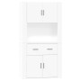 Aparador alto madera contrachapada blanco brillo de vidaXL, Aparadores - Ref: Foro24-3185369, Precio: 162,99 €, Descuento: %