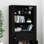 Tall black plywood sideboard by vidaXL, Sideboards - Ref: Foro24-3185376, Price: 138,99 €, Discount: %