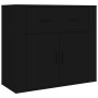 Tall black plywood sideboard by vidaXL, Sideboards - Ref: Foro24-3185376, Price: 138,99 €, Discount: %