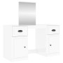 Dressing table with glossy white mirror 130x50x132.5 cm by vidaXL, Bedroom Dressers - Ref: Foro24-3185337, Price: 148,99 €, D...