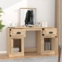 Dressing table with Sonoma oak mirror 130x50x132.5 cm by vidaXL, Bedroom Dressers - Ref: Foro24-3185338, Price: 160,31 €, Dis...