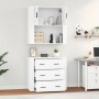 Hohes Sideboard aus weißem Sperrholz von vidaXL, Sideboards - Ref: Foro24-3185383, Preis: 185,46 €, Rabatt: %