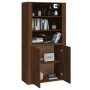 Tall oak brown plywood sideboard by vidaXL, Sideboards - Ref: Foro24-3185366, Price: 152,70 €, Discount: %