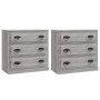 Sideboards 2 Stück Sonoma graues Sperrholz von vidaXL, Sideboards - Ref: Foro24-3185245, Preis: 200,75 €, Rabatt: %