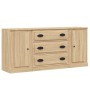 Sideboards 3 pieces plywood oak Sonoma color by vidaXL, Sideboards - Ref: Foro24-3185250, Price: 184,45 €, Discount: %