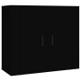 Tall black plywood sideboard by vidaXL, Sideboards - Ref: Foro24-3185360, Price: 145,99 €, Discount: %