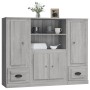 Hohes Sideboard 3-teilig Sperrholz Sonoma grau von vidaXL, Sideboards - Ref: Foro24-3185317, Preis: 221,62 €, Rabatt: %