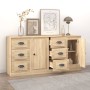 Sideboards 2 Stück Sonoma-Eichensperrholz von vidaXL, Sideboards - Ref: Foro24-3185226, Preis: 190,61 €, Rabatt: %