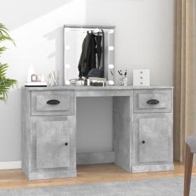 Concrete gray LED dressing table 130x50x132.5 cm by vidaXL, Bedroom Dressers - Ref: Foro24-3185347, Price: 181,99 €, Discount: %