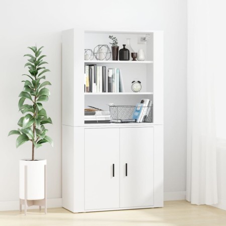 Tall white plywood sideboard by vidaXL, Sideboards - Ref: Foro24-3185359, Price: 136,14 €, Discount: %