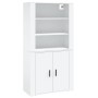 Aparador alto madera contrachapada blanco de vidaXL, Aparadores - Ref: Foro24-3185359, Precio: 132,45 €, Descuento: %