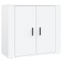 Aparador alto madera contrachapada blanco de vidaXL, Aparadores - Ref: Foro24-3185359, Precio: 132,45 €, Descuento: %