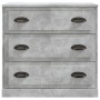 Aparadores 2 uds madera contrachapada gris hormigón de vidaXL, Aparadores - Ref: Foro24-3185243, Precio: 181,14 €, Descuento: %