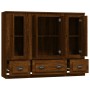 High sideboard 3 pieces oak brown plywood by vidaXL, Sideboards - Ref: Foro24-3185302, Price: 226,26 €, Discount: %