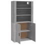 Aparador alto de madera contrachapada gris Sonoma de vidaXL, Aparadores - Ref: Foro24-3185365, Precio: 145,65 €, Descuento: %