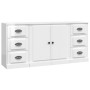 3 Stk. Sideboards aus Sperrholz glänzend weiß von vidaXL, Sideboards - Ref: Foro24-3185233, Preis: 185,88 €, Rabatt: %