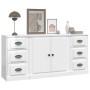 3 Stk. Sideboards aus Sperrholz glänzend weiß von vidaXL, Sideboards - Ref: Foro24-3185233, Preis: 185,88 €, Rabatt: %