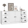 3 Stk. Sideboards aus Sperrholz glänzend weiß von vidaXL, Sideboards - Ref: Foro24-3185233, Preis: 185,88 €, Rabatt: %