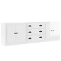 Aparadores 3 uds madera contrachapada blanco brillo de vidaXL, Aparadores - Ref: Foro24-3185217, Precio: 212,99 €, Descuento: %