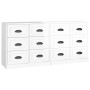 Sideboards 2 Einheiten aus glänzend weißem Sperrholz von vidaXL, Sideboards - Ref: Foro24-3185281, Preis: 204,99 €, Rabatt: %