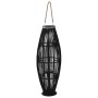 Black bamboo hanging candle holder 95 cm by vidaXL, Chandeliers - Ref: Foro24-246812, Price: 79,06 €, Discount: %