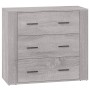 Sideboards 3 Stück Sonoma graues Sperrholz von vidaXL, Sideboards - Ref: Foro24-3185429, Preis: 254,77 €, Rabatt: %