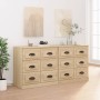 Sideboards 2 Stück Sonoma-Eichensperrholz von vidaXL, Sideboards - Ref: Foro24-3185282, Preis: 191,01 €, Rabatt: %