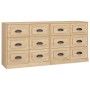 Sideboards 2 Stück Sonoma-Eichensperrholz von vidaXL, Sideboards - Ref: Foro24-3185282, Preis: 191,01 €, Rabatt: %