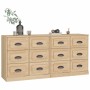 Sideboards 2 Stück Sonoma-Eichensperrholz von vidaXL, Sideboards - Ref: Foro24-3185282, Preis: 191,01 €, Rabatt: %