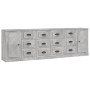 Sideboards 3 Stück betongraues Sperrholz von vidaXL, Sideboards - Ref: Foro24-3185291, Preis: 304,82 €, Rabatt: %