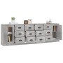 Sideboards 3 pieces concrete gray plywood by vidaXL, Sideboards - Ref: Foro24-3185291, Price: 304,82 €, Discount: %