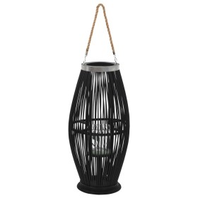 Black bamboo hanging candle holder 60 cm by vidaXL, Chandeliers - Ref: Foro24-246813, Price: 46,99 €, Discount: %