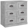 Sideboards 3 pieces concrete gray plywood by vidaXL, Sideboards - Ref: Foro24-3185291, Price: 304,82 €, Discount: %