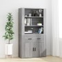 Tall gray Sonoma plywood sideboard by vidaXL, Sideboards - Ref: Foro24-3185381, Price: 155,53 €, Discount: %