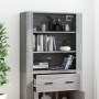 Tall gray Sonoma plywood sideboard by vidaXL, Sideboards - Ref: Foro24-3185381, Price: 155,53 €, Discount: %