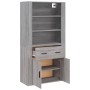 Tall gray Sonoma plywood sideboard by vidaXL, Sideboards - Ref: Foro24-3185381, Price: 155,53 €, Discount: %