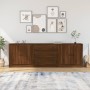 Sideboards 3 pieces oak brown plywood by vidaXL, Sideboards - Ref: Foro24-3185222, Price: 230,65 €, Discount: %