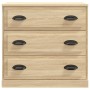 Aparadores 2 piezas madera contrachapada color roble sonoma de vidaXL, Aparadores - Ref: Foro24-3185242, Precio: 210,99 €, De...