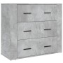 Aparador alto madera contrachapada gris hormigón de vidaXL, Aparadores - Ref: Foro24-3185395, Precio: 157,66 €, Descuento: %