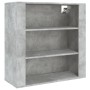 Aparador alto madera contrachapada gris hormigón de vidaXL, Aparadores - Ref: Foro24-3185395, Precio: 157,66 €, Descuento: %