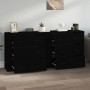 Sideboards 2 pcs black plywood by vidaXL, Sideboards - Ref: Foro24-3185408, Price: 165,94 €, Discount: %