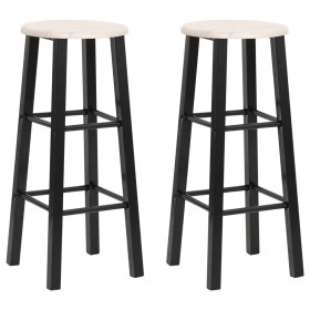 Kitchen stools 2 black MDF units by vidaXL, Kitchen stools - Ref: Foro24-284388, Price: 67,91 €, Discount: %